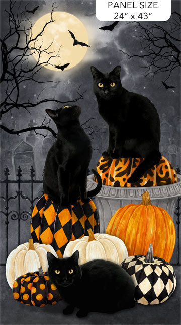 Hallow's Eve - black multi panel #64