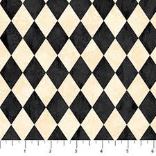 Hallow's Eve - cream black harlequin (33333)