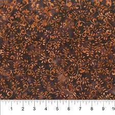 Heartland - Batik Small Vine Walnut Brown (34108)