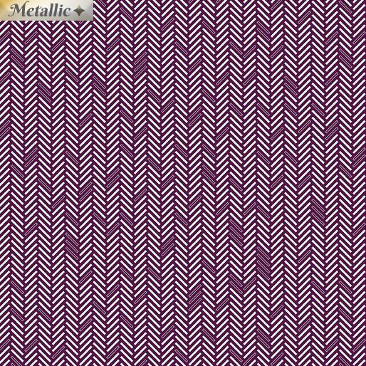 Herringbone Plum 5494M 66 (24723)