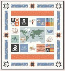 Ahoy Mateys Quilt Kit 59"x65"