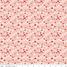 I Love Us Tiled Hearts Blush (32776)