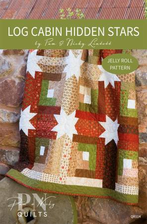 Log Cabin Hidden Stars - Just One Jelly Roll (12740)