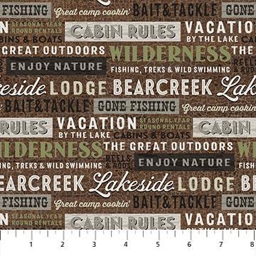 LAKESIDE LODGE BROWN MULTI (27279)