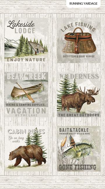 LAKESIDE LODGE PALE GRAY MULT #28