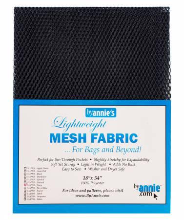 Lightweight Mesh Fabric Navy 18x54in (30721)