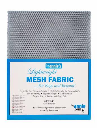 Lightweight Mesh Fabric Pewter 18x54in (32380)