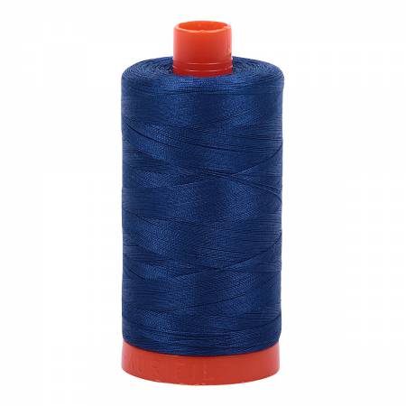 Aurifil Mako Cotton Thread Solid 50wt 1422yds Dark Delft Blue (33742)