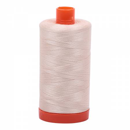 Aurifil Mako Cotton Thread Solid 50wt 1422yds Light Sand (33763)