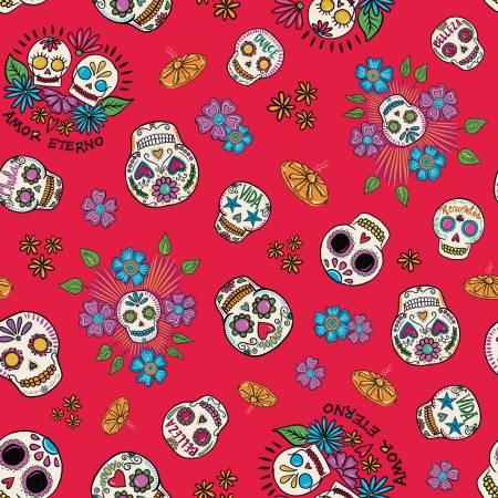 Amor Eterno Skulls Red (30587)