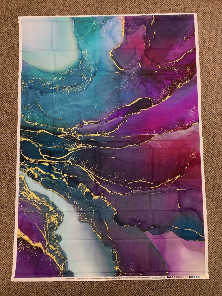 Midas Touch plum/teal panel #30