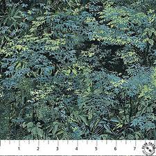 Moonlight Kisses Dark Blue/Teal Trees (33068)