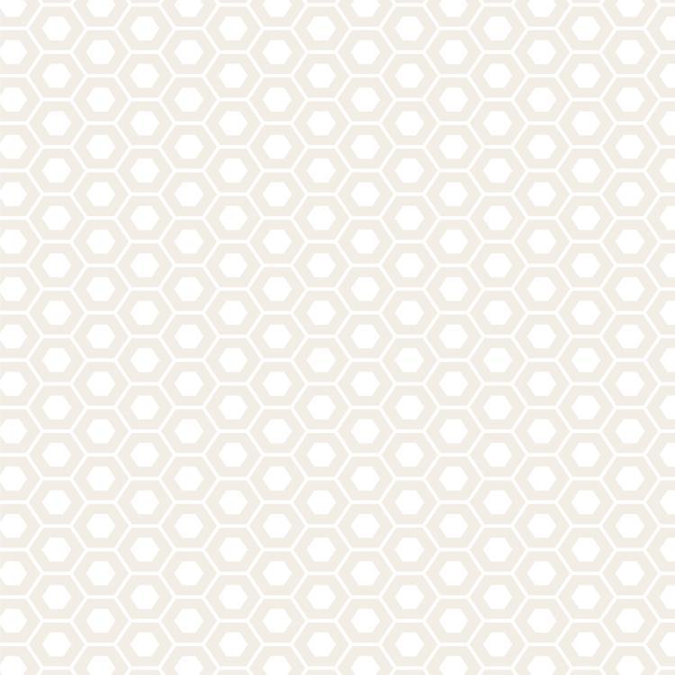 Muslin Mates Hexagons 9970 11 White (17530)