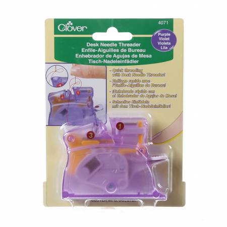 Clover Desk Needle Threader/Purple  (8421)