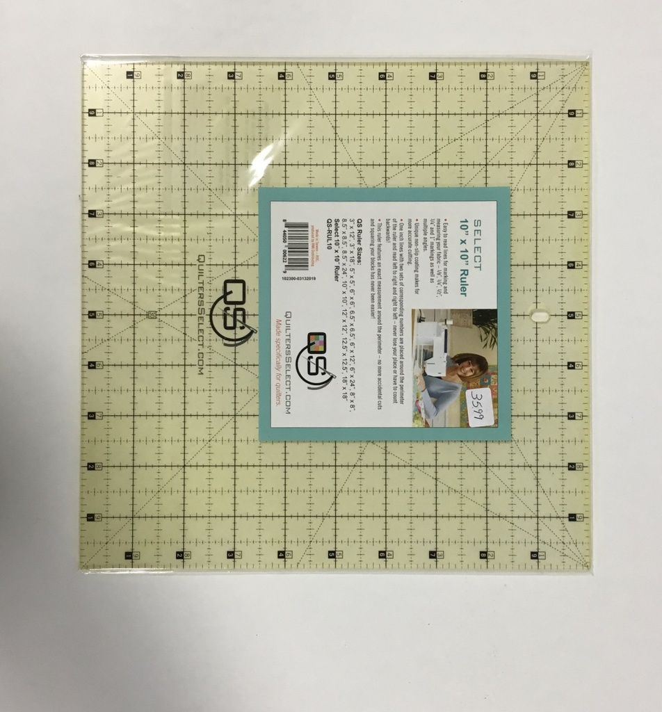 Non-Slip Ruler 10in x 10in (33614)