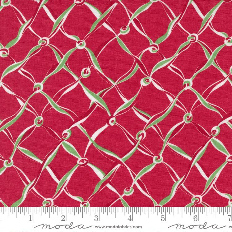 Reindeer Games Poinsettia Red 22443 13 Moda #1 (32314)