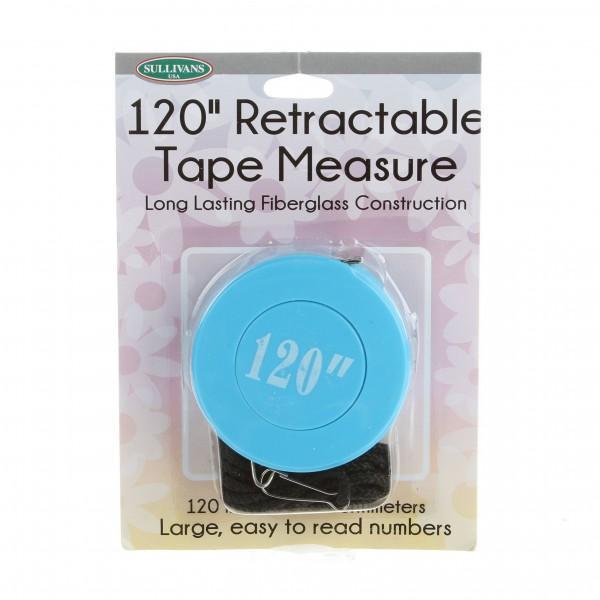 Retractable Tape Meas 120" Blue