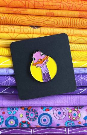 Sassafras Lane Enamel Pin - Ostrich