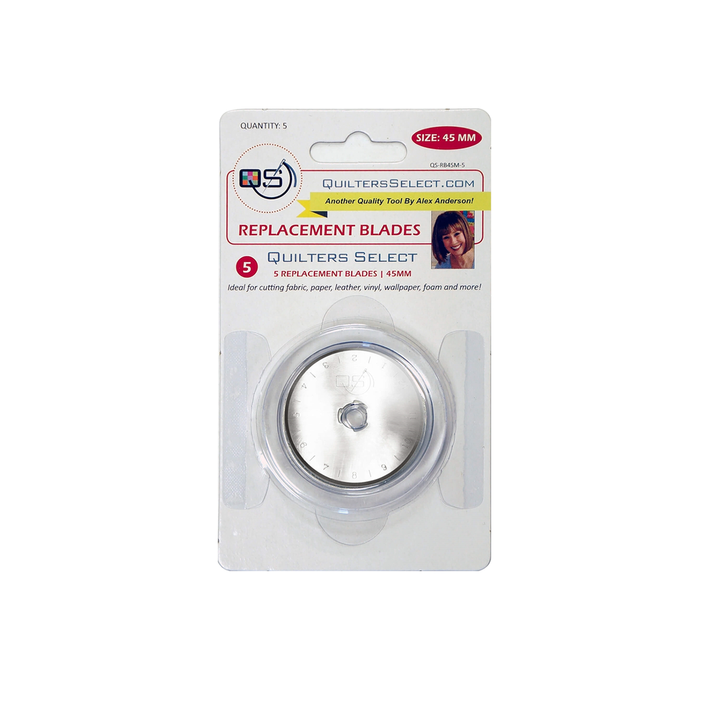 SQuilters Select 45mm Rotary Blade Replacement - 5pk QS-RB45M-5 (33627)