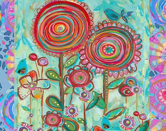 Serious Whimsey - Dream Garden Block 21"x18" (34263)#9
