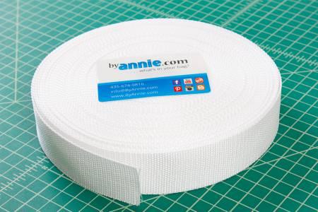 By Annie White Polypro Strapping 1-1/2in - per yard (31877)