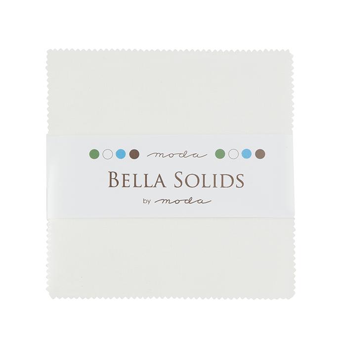 Bella Solids Charm Pack White (26918)