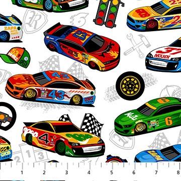 Turbo Speed LARGE CARS White (31623)