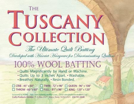 Tuscany Wool Throw Batting (19873)