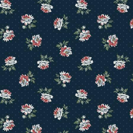 Black Small Floral