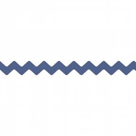 Vintage Trim 3/8in (8mm) Denim 12 yd Wood Spool