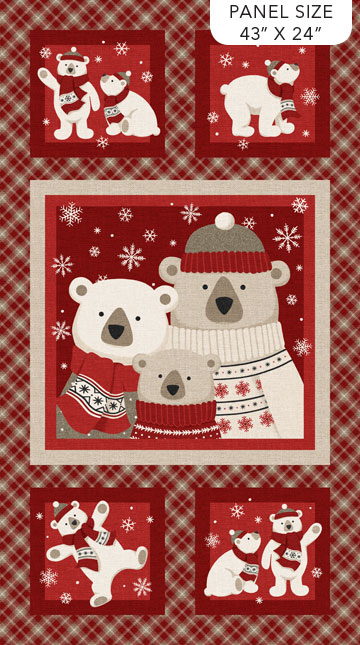 Warm and Cozy Flannel Panel 24" x 43"  (31132)