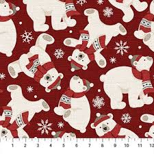 Warm and Cozy Flannel Polar Dark Red (31123)