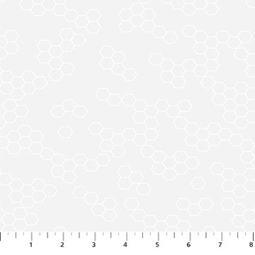 Dovetail - White Pigment Hexies (34380)