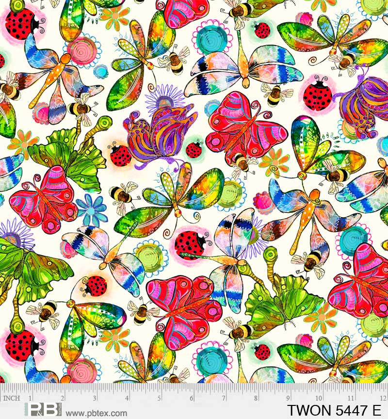 Tiny Wonders allover critters cream (34474)