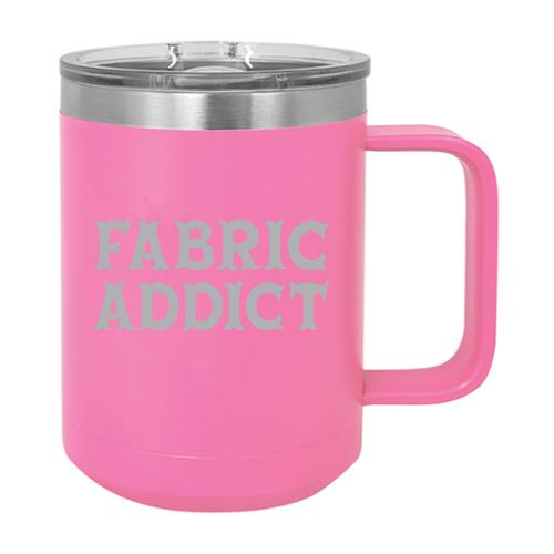 15oz Mug Fabric Addict Pink (34560)