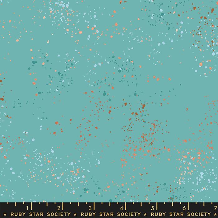 108 Speckled Wide Turquoise