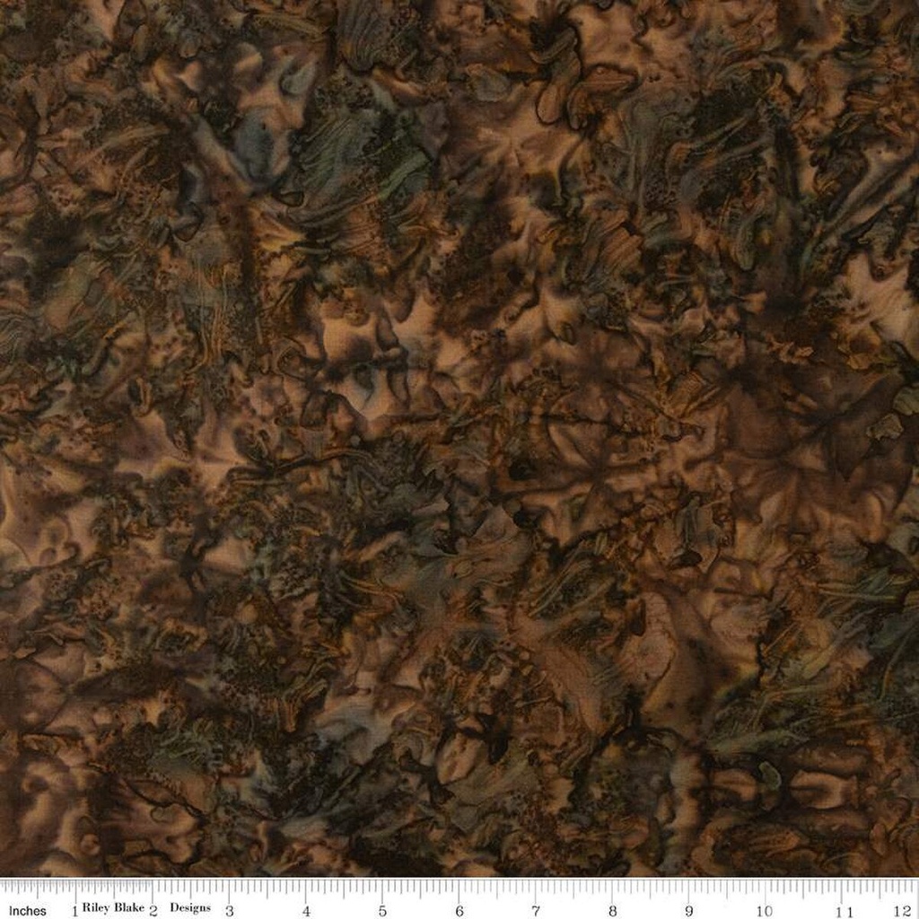 Expressions Batiks Elementals Color Play Mottled Black Bean (34954)