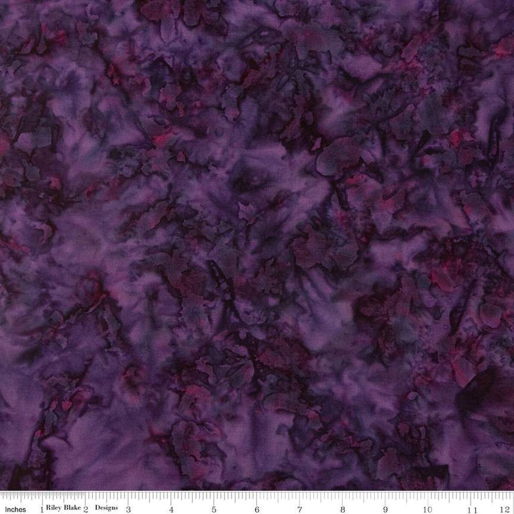 Expressions Batiks Elementals Color Play Mottled Purple Outburst  (34955)