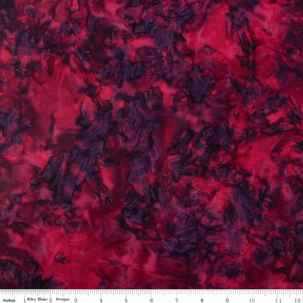 Expressions Batiks Elementals Color Play Mottled Raspberry Nightshade (34964)