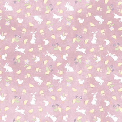 Little Chicks Flannel -Purple (35044)