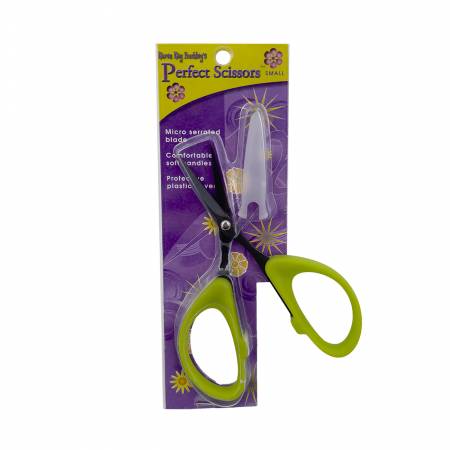 Perfect Scissors Green 4-3/16in Small Micro-Serrated Non-Slip Blade (35133)