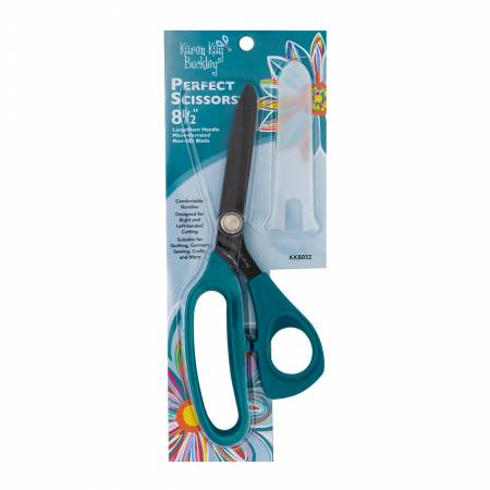 Perfect Scissors Dark Teal 8-1/2in Bent Handle Micro-Serrated Non-Slip Blade (35134)
