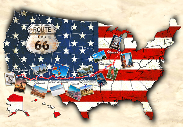 On the Road Again - USA Map (35144) #134