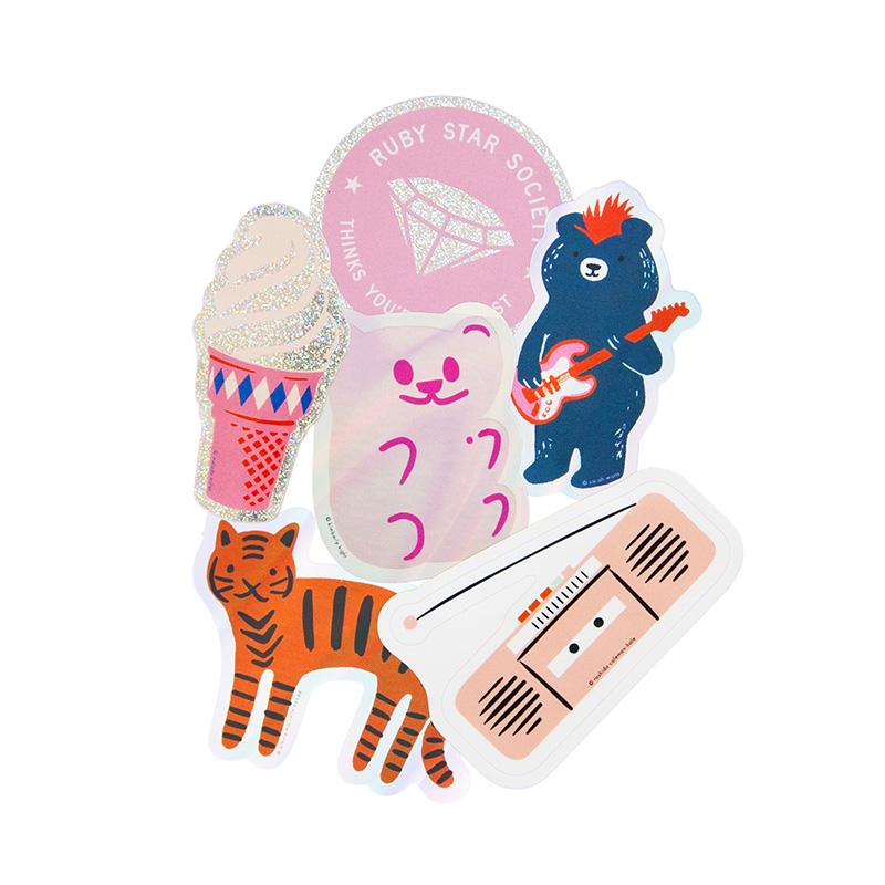Ruby Star Sticker Magic 6ct / Moda (35250)