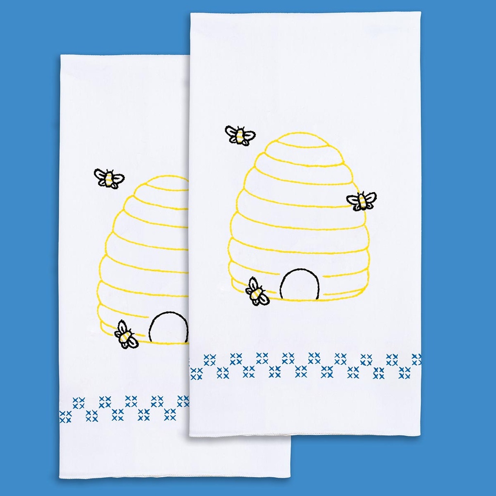Bee Hive Decorative Hand Towels 2PK (35288)