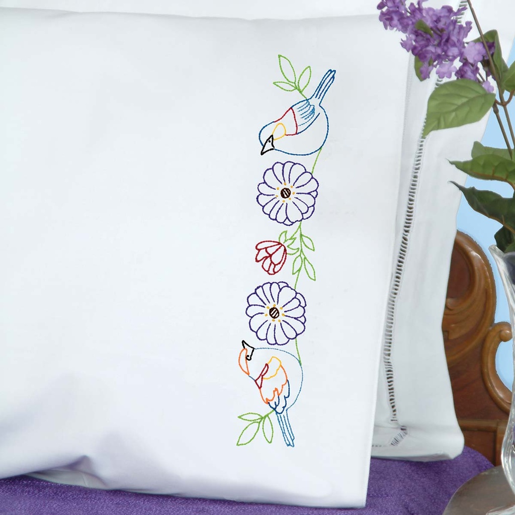 2 Birds Pillowcases Pair (35292)