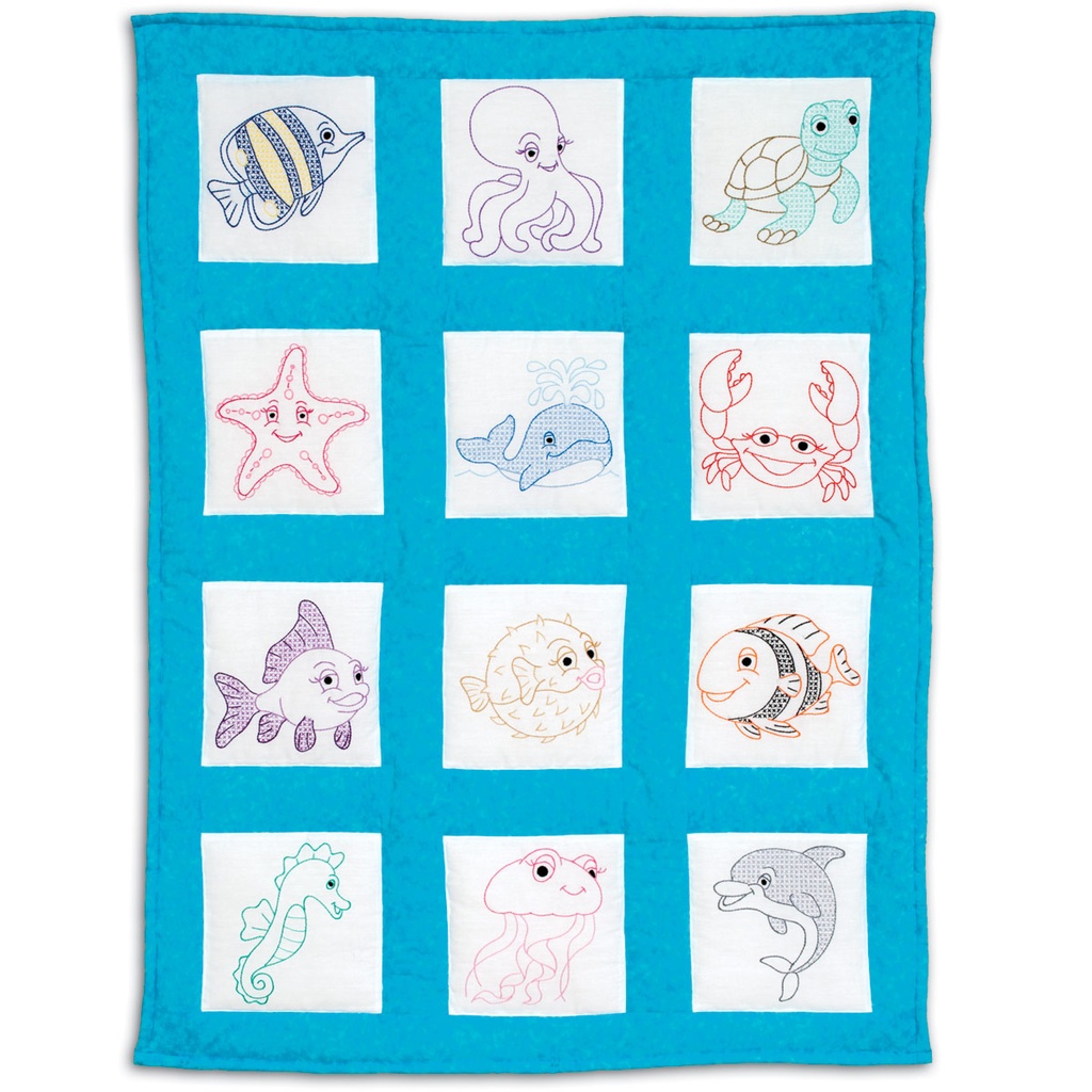 Under the Sea Nursery Quilt Blocks 9x9 (35294)