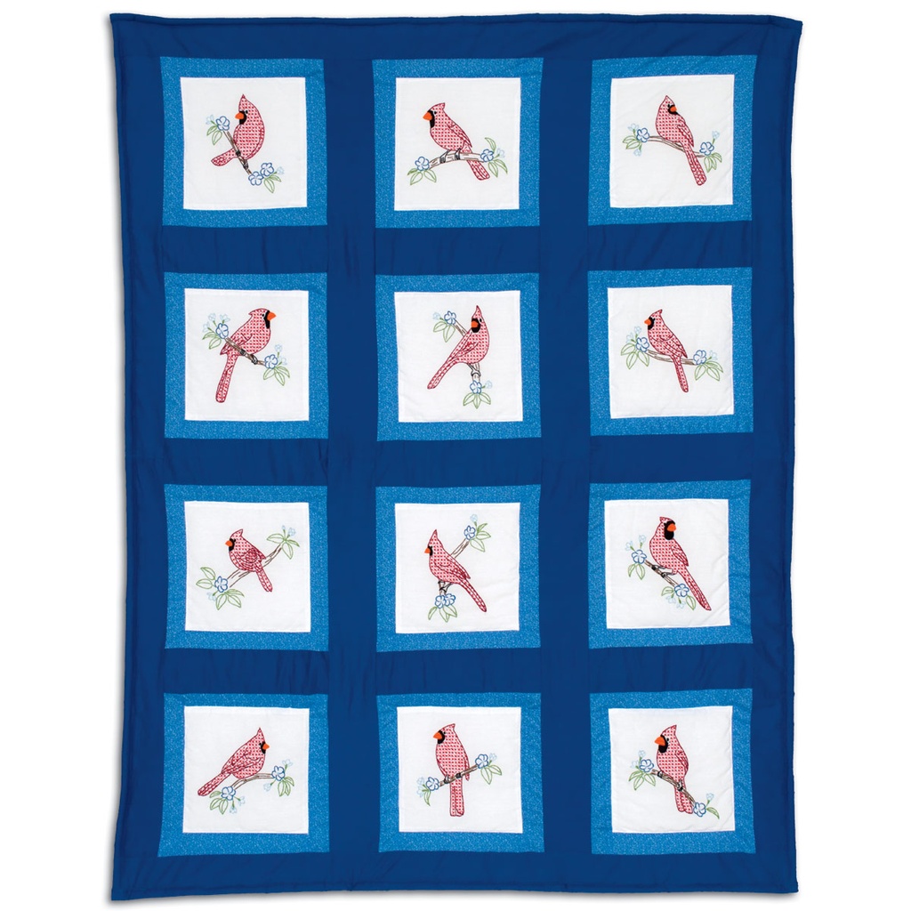 Cardinals 9″ Theme Quilt Blocks (35299)
