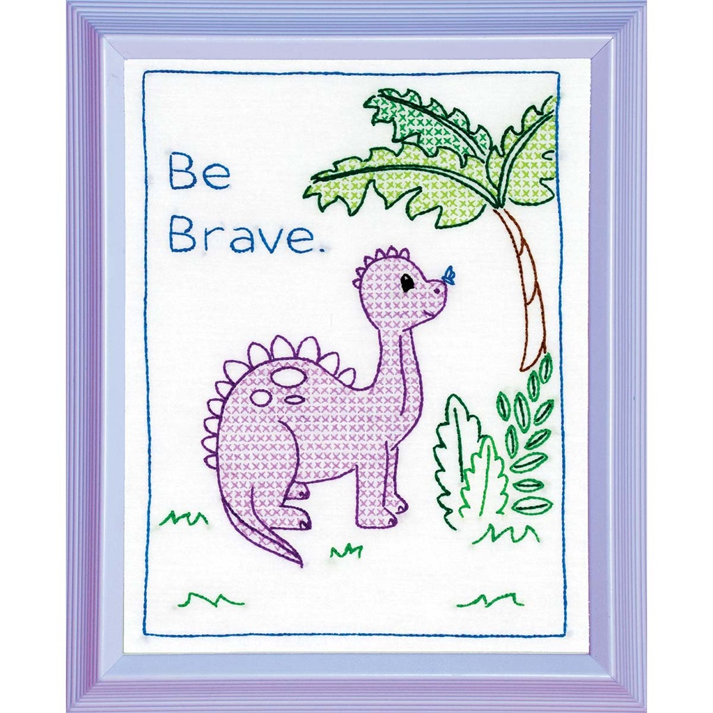 Be Brave Sampler Embroidery Block (35312)