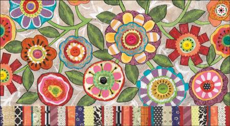 Two Year Pocket Planner Button Flowers 2025/2026 (35326)